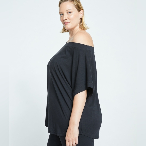 Universal Standard Dolci Short Sleeve Top Black Size 2X | 30-32 - Picture 3 of 9